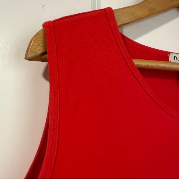 Vintage Duck Head Red Button Tank Top Women’s Size Medium Cotton Tomato Girl - Picture 6 of 15